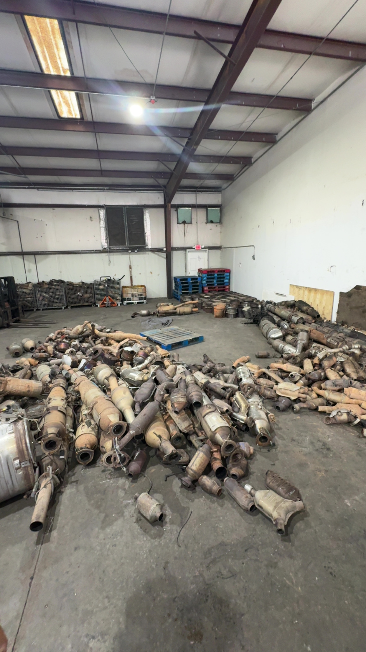 Warehouse full of catalytic converters